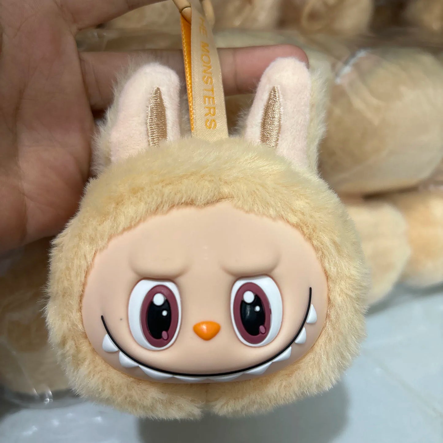 Labubu Head Plush Keychain
