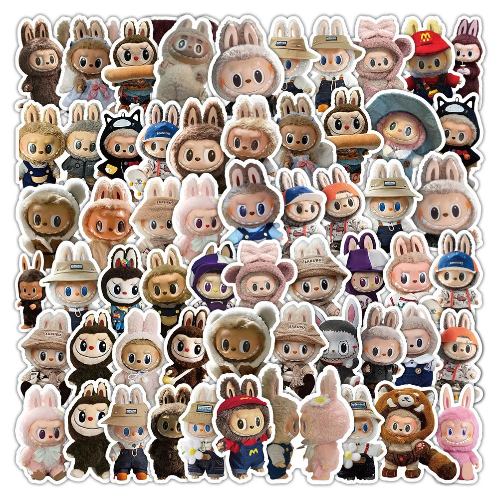 10/30/60PCS Labubu Cute Cartoon Graffiti Stickers