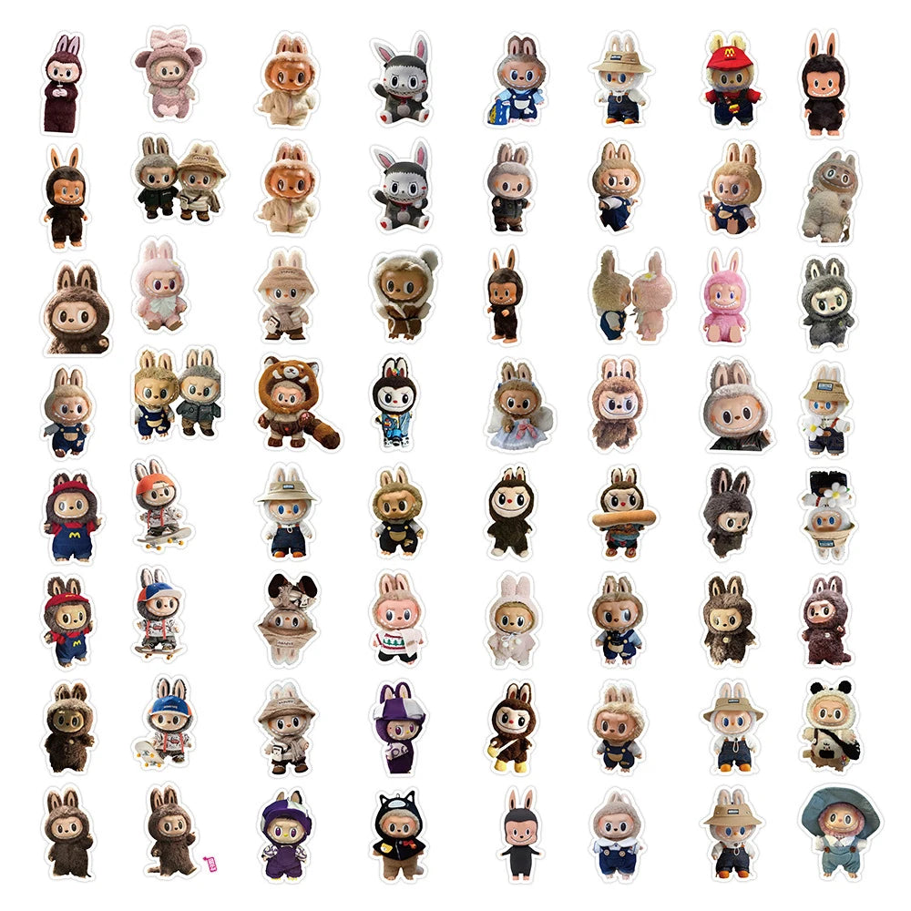 10/30/60PCS Labubu Cute Cartoon Graffiti Stickers