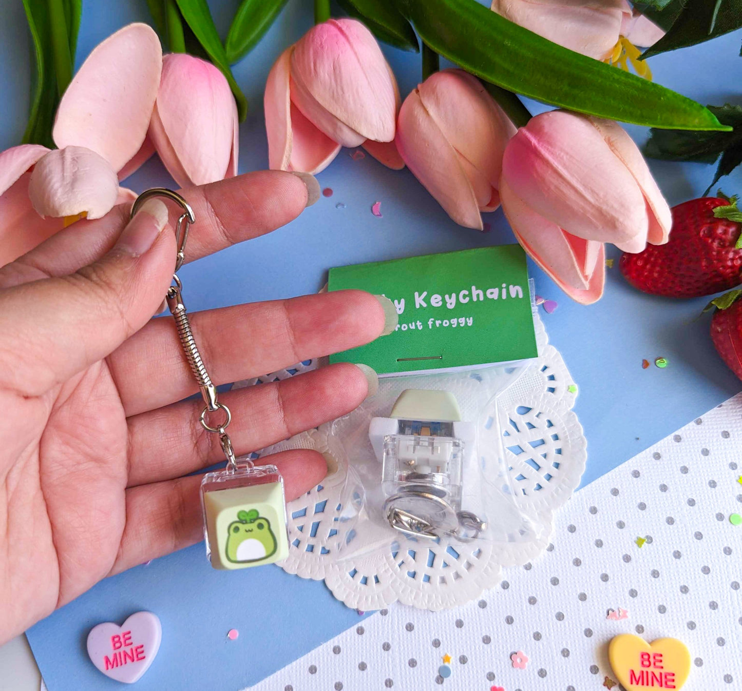 Clicky Key Cap Keychains