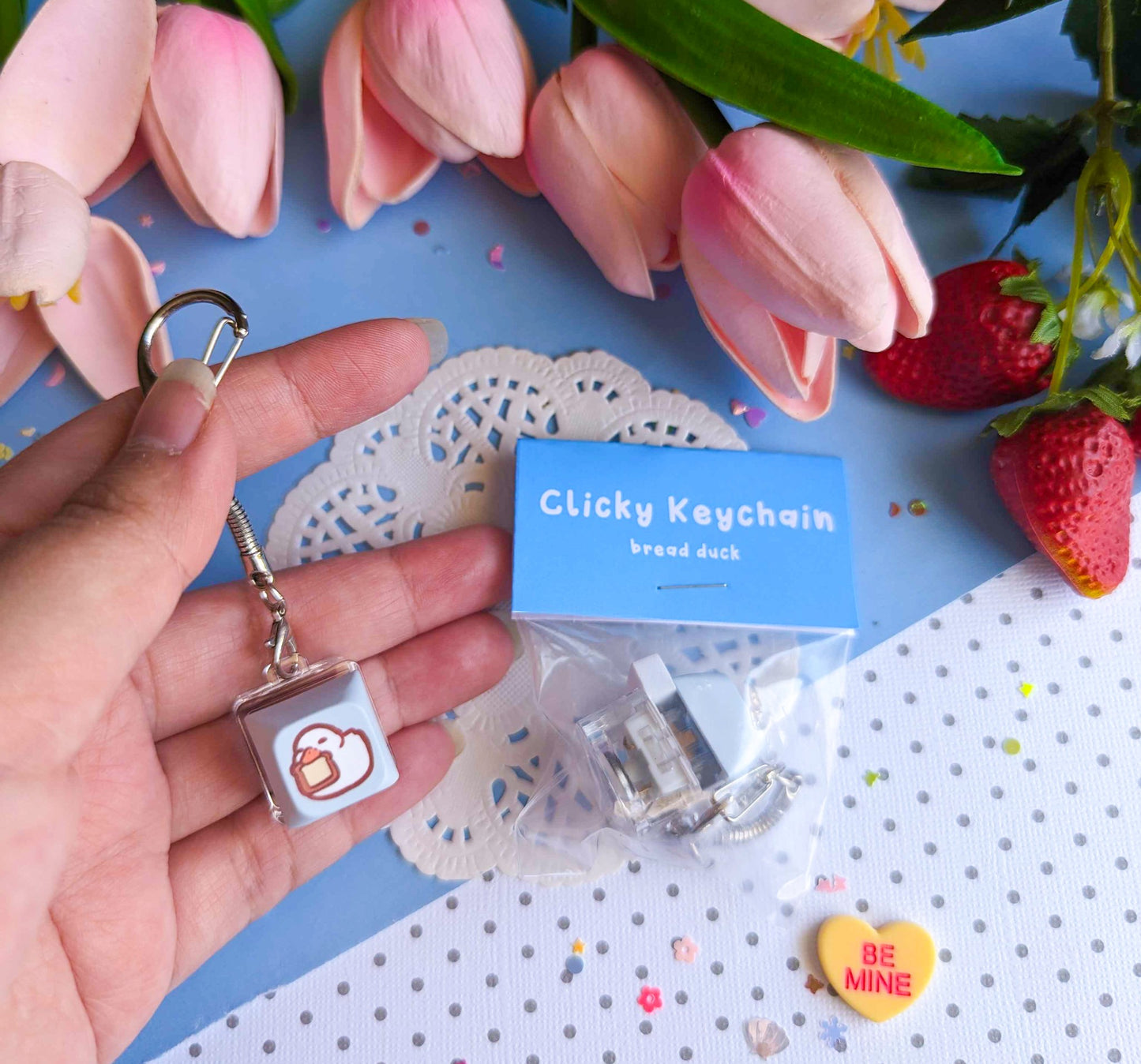 Clicky Key Cap Keychains