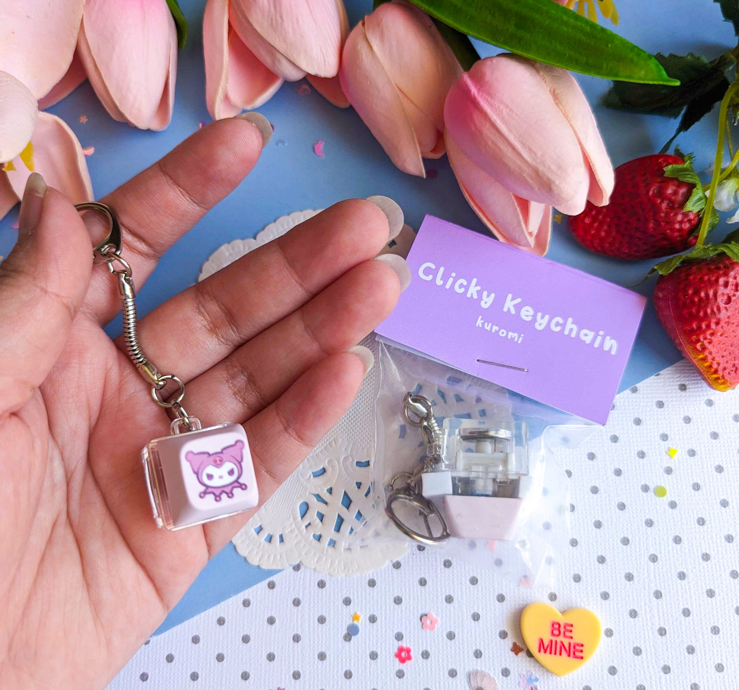 Clicky Key Cap Keychains