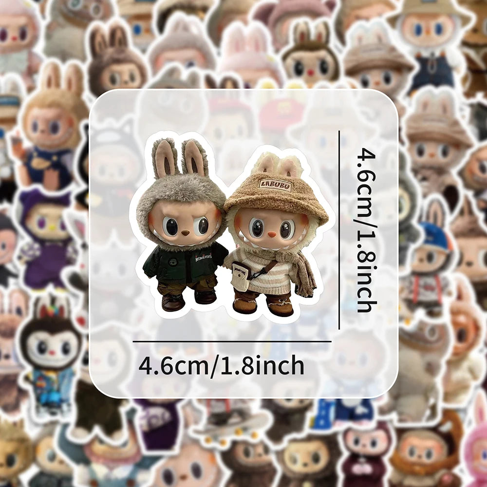 10/30/60PCS Labubu Cute Cartoon Graffiti Stickers