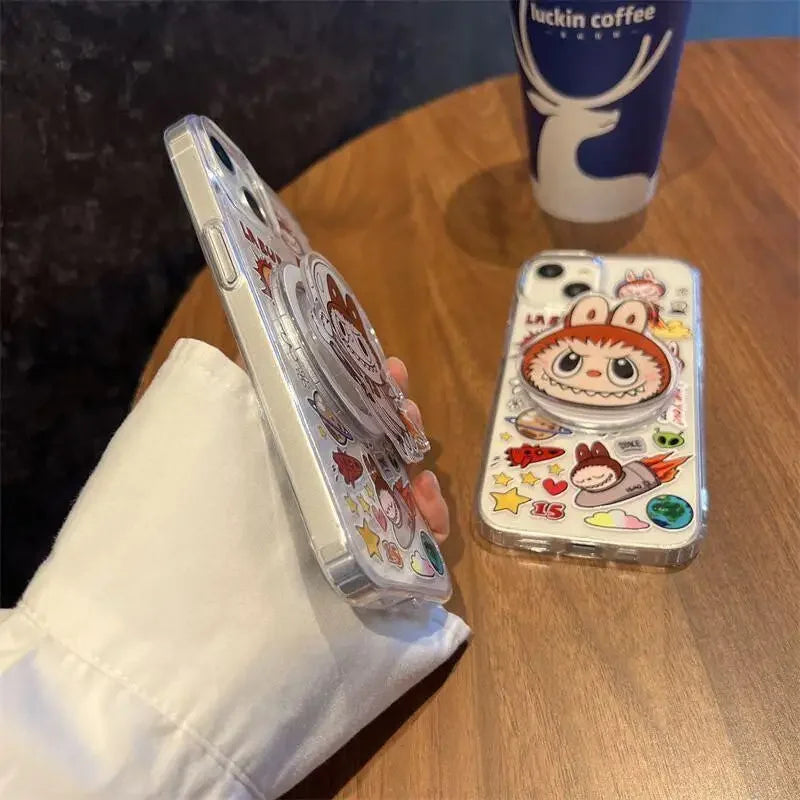 Labubu Magnetic Holder and Magsafe Case - iPhone