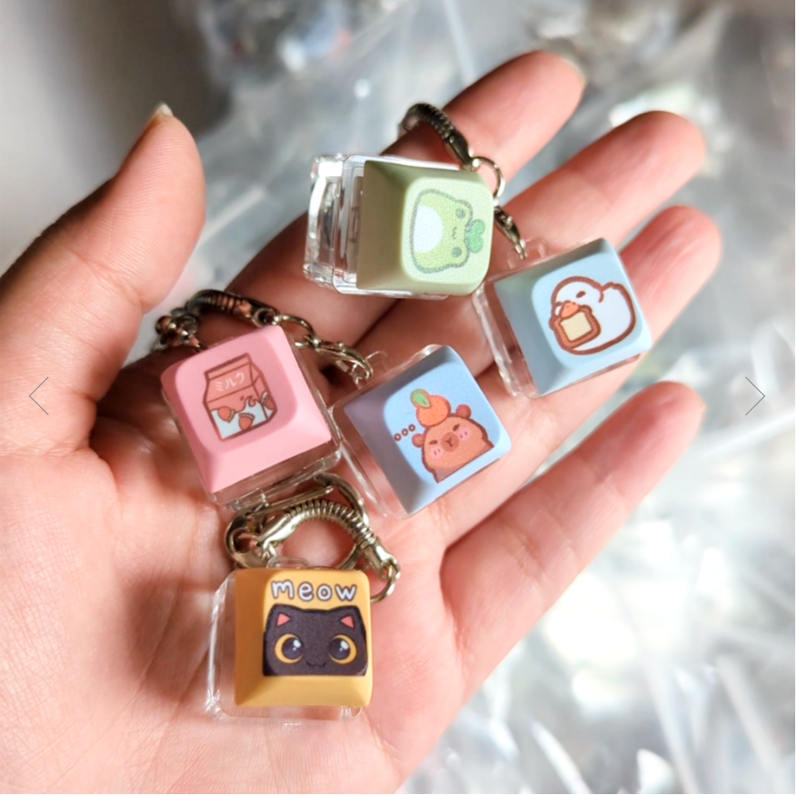 Clicky Key Cap Keychains