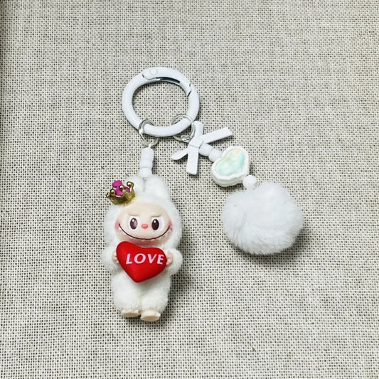 Labubu Love Keychain