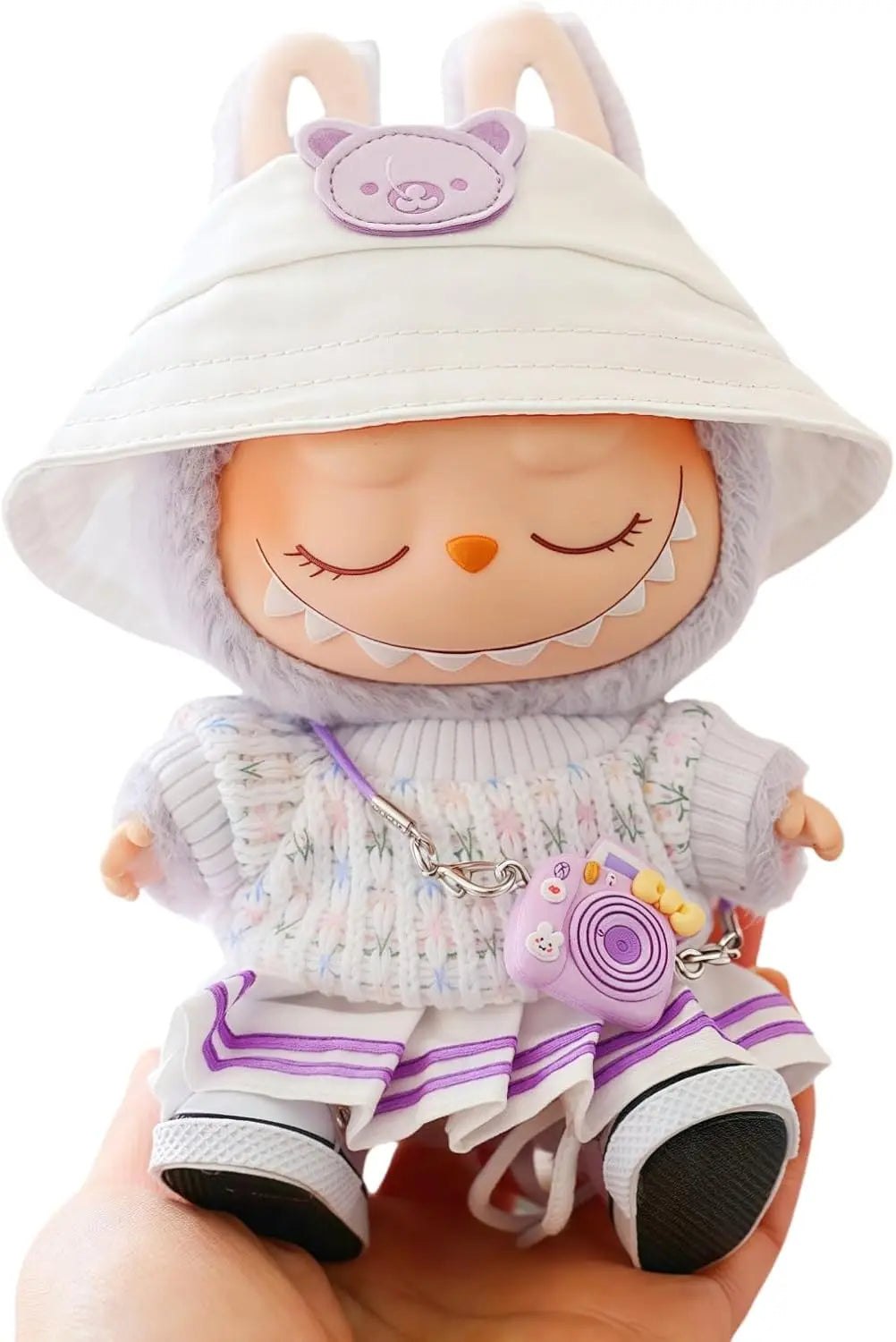 15/17cm Cute Mini Plush Doll's Clothing Outfit Kawaii Cardcaptor Sakura Style Labubu Idol Dolls Clothing Accessories