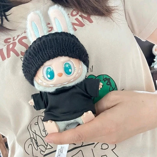 Clothes For 17cm Labubu Gen I II III Idol Dolls Sitting Party Christmas Clothing Sweater Accessories For Korea Kpop Exo