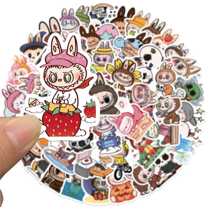 50Pcs Cute Cartoon Labubu Stickers
