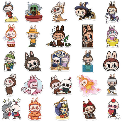 50Pcs Cute Cartoon Labubu Stickers