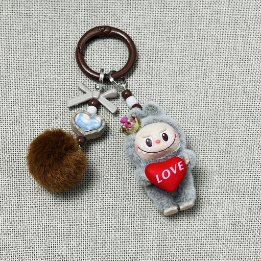 Labubu Love Keychain