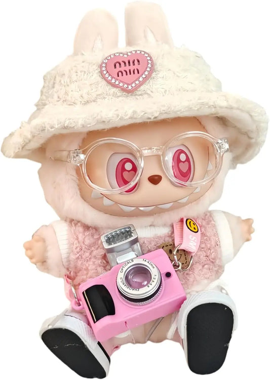 15/17cm Cute Mini Plush Doll's Clothing Outfit Kawaii Cardcaptor Sakura Style Labubu Idol Dolls Clothing Accessories